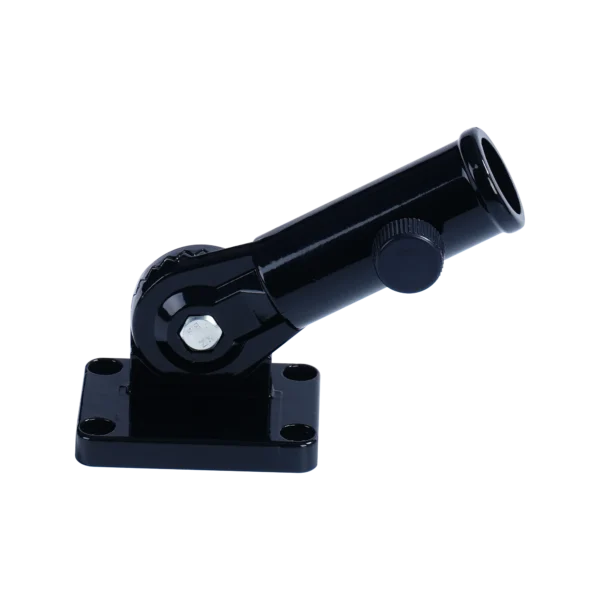 Black adjustable flag pole bracket
